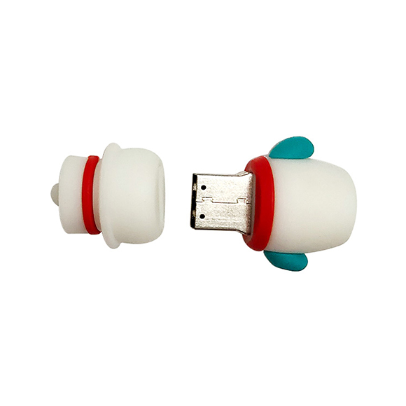 Hot sale cartoon usb drive snowman pvc customized pendrive LWU537